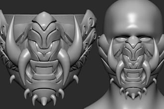 custom 3d cosplay mask 3d helmet cosplay 3d model mask helmet weapon for cosplay