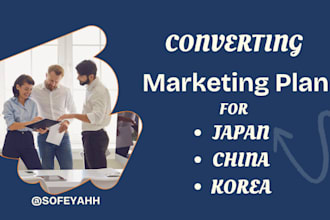 create china, korea, japan marketing plan for your business