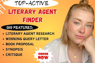 find top literary agent for your fiction, nonfiction book and write query letter