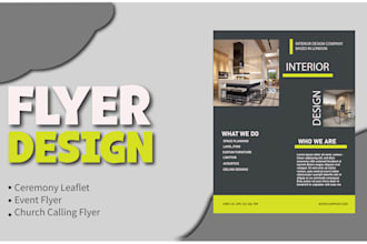 create event brochure, post card and flyer leaflet