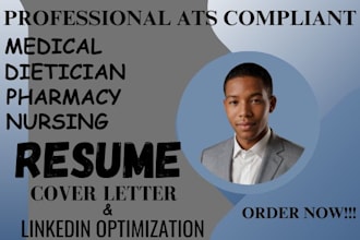 write a doctor, medical, healthcare, pharmacy, nursing resume and CV
