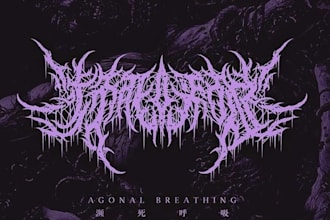 create a death metal band logo design