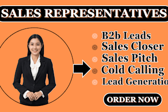 be your sales representative, sales closer, email campaign