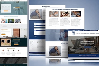 design plumbing website hvac solar roofing construction wordpress website design
