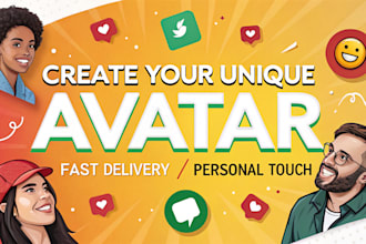 create professional custom social media avatars
