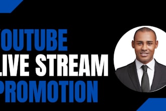 promote your youtube live stream to a targeted audience for increased views