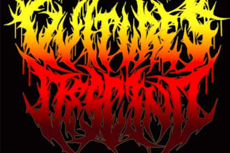 draw a detailed, brutal metal band logo
