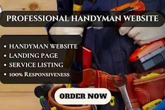 create handyman website, cleaning service, plumbing, hvac, construction website