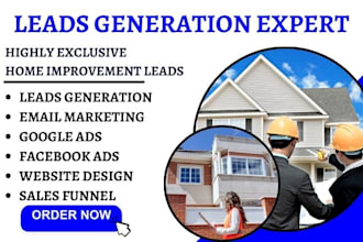 generate home improvement, repair, renovation, kitchen,bathroom remodeling leads