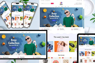 design profitable kid clothing shopify store kid wear website baby wear store