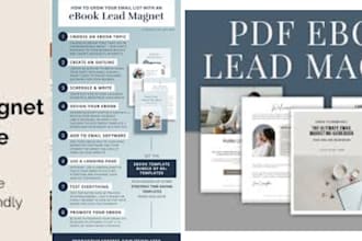 design branded pdf workbook lead magnet checklist recipe ebook planner tracker