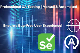 expert QA testing  manual and automated testing for bug free applications