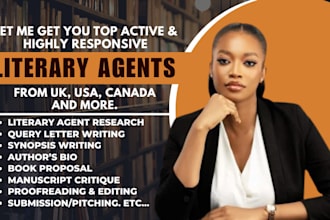 find top literary agents write query letter, pitch till secure a publishing deal