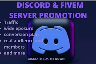 do organic fivem server promotion, game server promotion