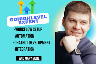 setup gohighlevel workflow automations, chatbot website sales funnel ghl page
