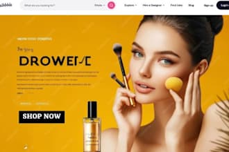 design money making cosmetics shopify beauty store hair extension spa website