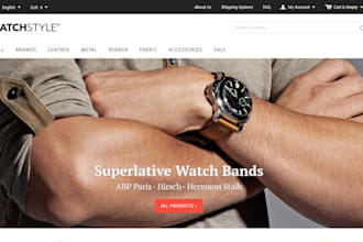 build wristwatch website smartwatch stores handband bangle ecommerce website