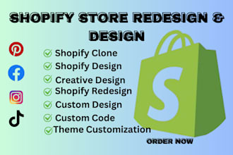 redesign shopify store clone website duplicate shopify ecommerce store design