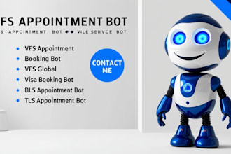 develop custom vfs bot vfs appointment bot vfs tls bls booking bot