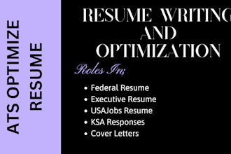 do federal, veteran, military, executive, sales, IT, usajobs ats resume writing