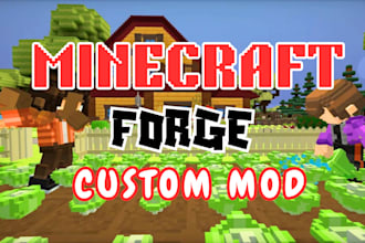 create custom minecraft forge mod fabric mod for you
