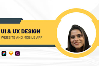 do website ui ux design and mobile app ui ux design in figma
