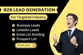 create lead generation data entry linkedin outreach