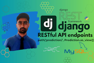 develop restful API endpoints with django and mysql