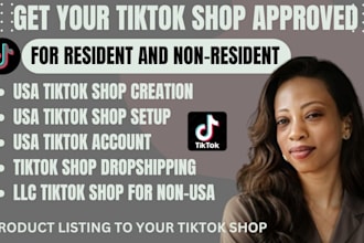 create USA tiktok shop setup tiktok shop USA tiktok shop business representative
