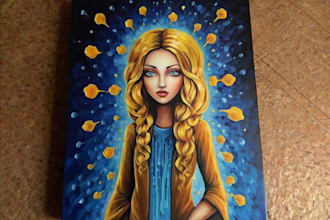 paint acrylic custom paintings unique style for you