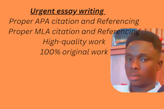 write urgent apa and mla papers, and case studies