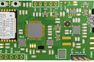 do a circuit design, schematic diagram, pcb design and pcb board