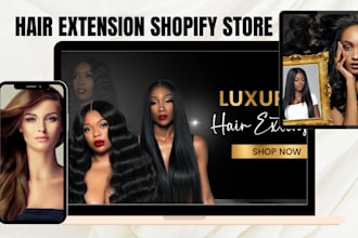 conversion sales hair extension website hair extension shopify store