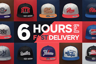 design custom hat or cap with tech pack, mockup, embroidery for your brand