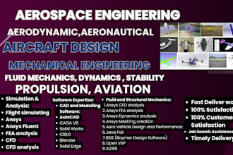 aircraft design ,aerospace, aerodynamics,  aeronautical,propulsion and solidwork