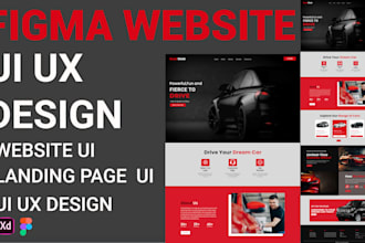 design figma website, figma landing page, figma website ui ux, website mockup