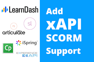 add xapi and scorm content in learndash lms