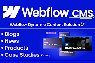 build, design, or customize your webflow blogs and cms website