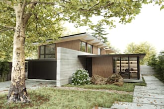 do 3d rendering architectural and interior design in 3ds max