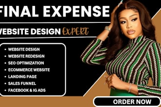 final expense website final expense leads insurance burial landing page funnel