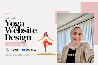 create an elegant yoga website design