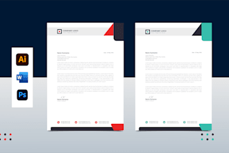 do professional custom letterhead design for your brand identity within 4 hours