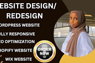 responsive website, wordpress, wix, shopify, custom website