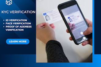 do all kind of verifications to your account or website