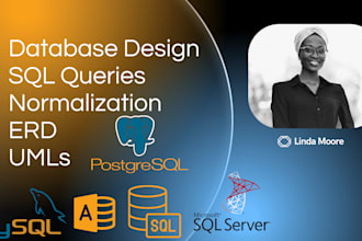 design your database and write sql queries