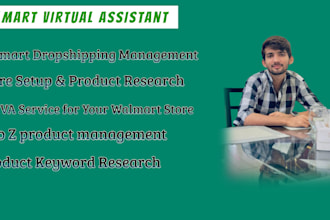 manage your walmart store compeletly as your VA