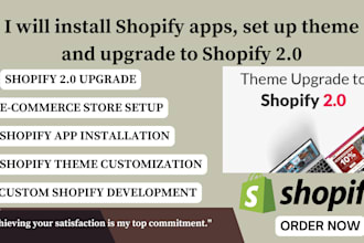 optimize shopify store with apps, theme and version upgrade