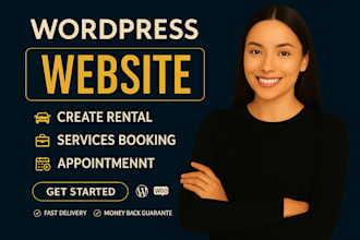 create rental, services booking, hotel booking, appointment website