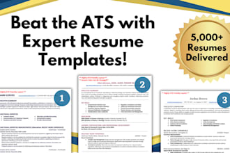 help you beat the ats with 3 resume templates and covers