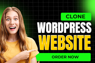 clone any website to wordpress elementor website